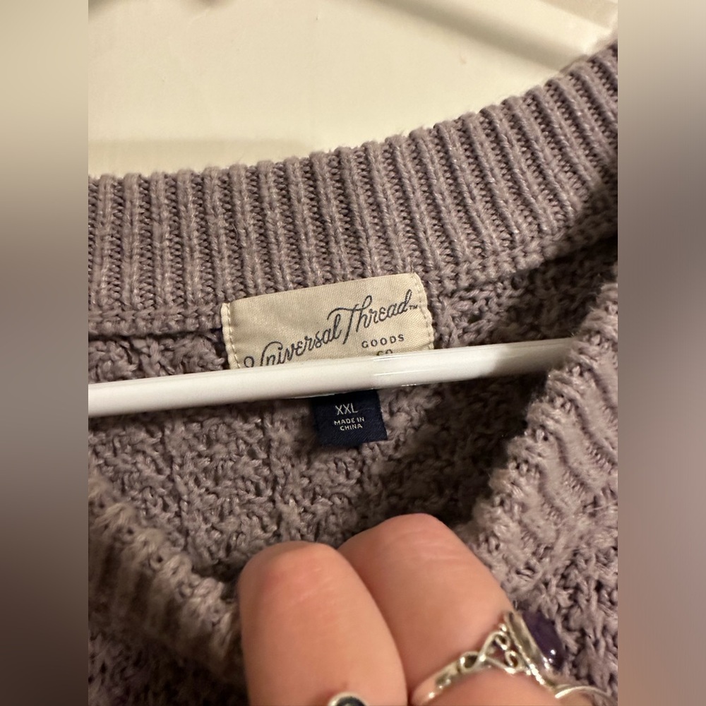 Universal Thread Lilac Knit Sweater - image 4